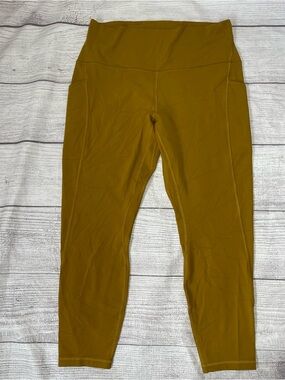 Lululemon Women's 14 Align Gold Spice 28" Leggings With Pockets